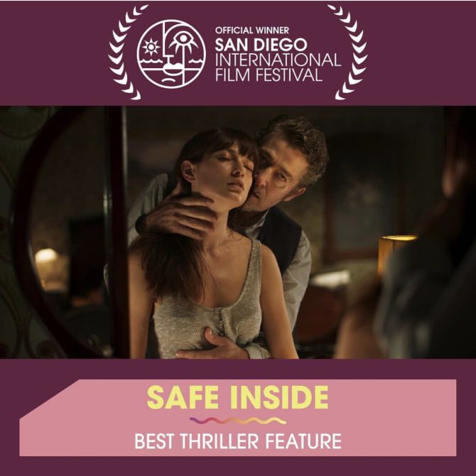 Andrea Tivadar can be seen in “Safe Inside” which has won Best Thriller at San Diego International Film Festival