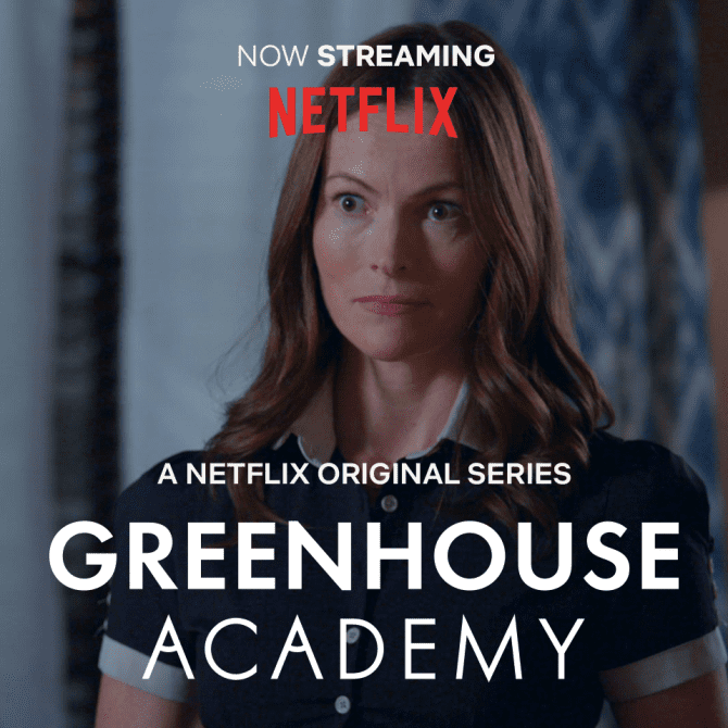 Selina Giles can be seen in her recurring role of “Ryan Woods” on Netflix UK in Season 3 of “Greenhouse Academy”