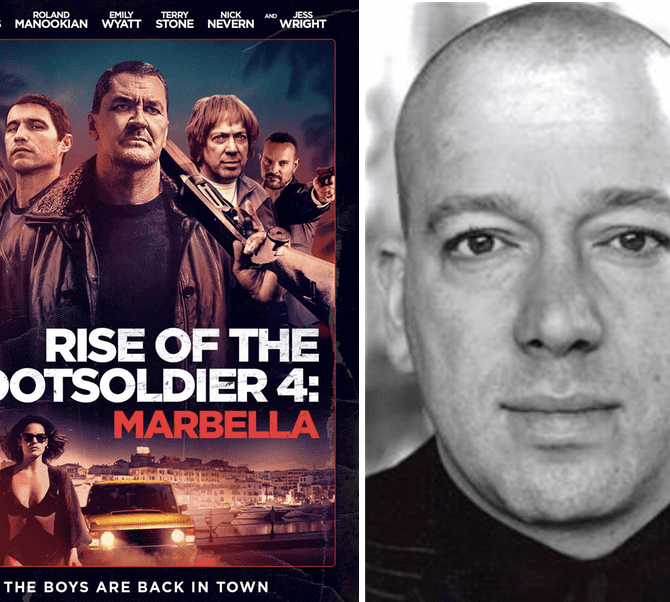 Terry Stone can be seen in his leading role in ‘Rise of the Foot soldier 4: Marbella’, which premieres tonight at the Troxy Theatre
