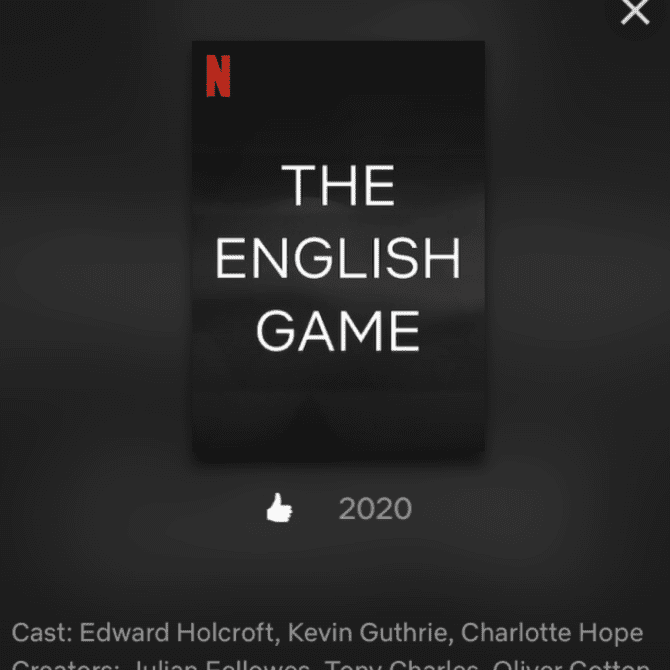 Joncie Elmore can be seen in “The English Game” coming soon to Netflix