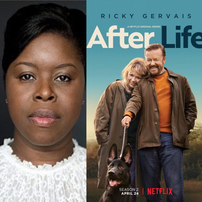 Michelle Greenidge returns to her regular role in the second series of Ricky Gervais’s “After Life” available on Netflix