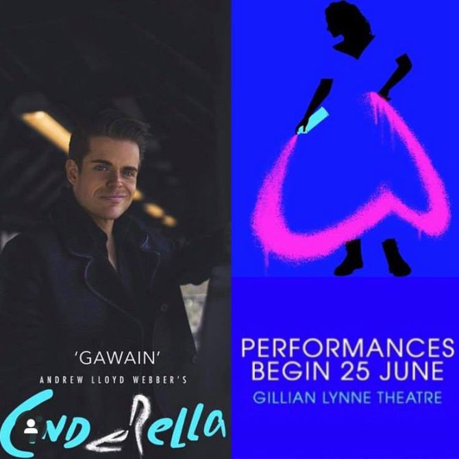 Giovanni Spano opens this evening in his role of “Gawain” in the highly anticipated new Musical “Cinderella” in London’s West End at the Gillian Lynne Theatre