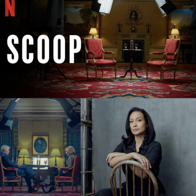 Our client, THERESA GODLY will appear in the upcoming feature film SCOOP. Coming exclusively to Netflix on April the 5th.