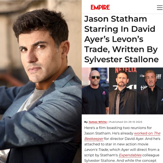 Our client, DANIEL LUNDH will play ‘Noel’ in Sylvester Stallone’s upcoming feature feature film LEVON’S TRADE.