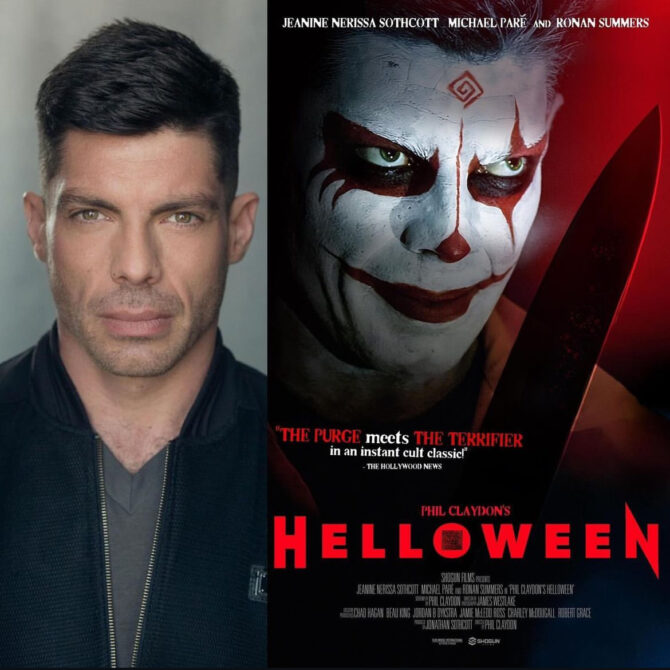 Our client RONAN SUMMERS stars as ‘Carl Crane’ in the upcoming horror feature film ‘Helloween’. Set to release later this year.