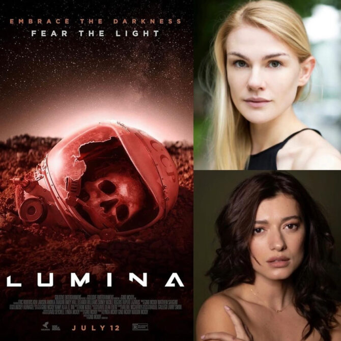 Our clients, ANDREA TIVADAR and ELEANOR WILLIAMS just had the world premiere of their feature film ‘LUMINA’ where they star in their leading roles of ‘Delilah’ and ‘Tatiana’ respectively. The film will be released in US cinemas this Friday.
