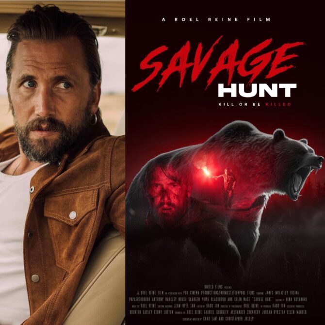 Our client, JAMES OLIVER WHEATLEY stars in his leading role as ‘Joe Regan’ in the upcoming feature film SAVAGE HUNT.