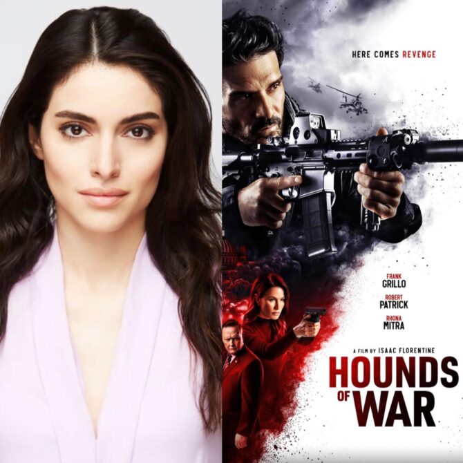 Our client RAHA A-RAHBARI, features as ‘Maria Torres Blanco’ alongside Frank Grillo in the feature film HOUNDS OF WAR, recently released on Sky Cinema and Now TV.