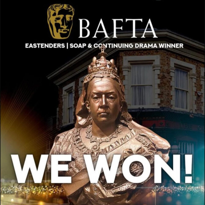 Congratulations to our client, Patsy Palmer and to BBC Eastenders for winning the BAFTA for best Soap & Continuing Drama.