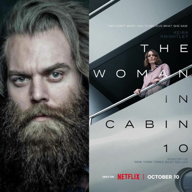 Our client, CHRISTOPHER RYGH will be seen in his strong supporting role as ‘Lars Jensen’ alongside Keira Knightley in the upcoming Netflix film THE WOMAN IN CABIN 10. Streaming only on Netflix from the 10th October.