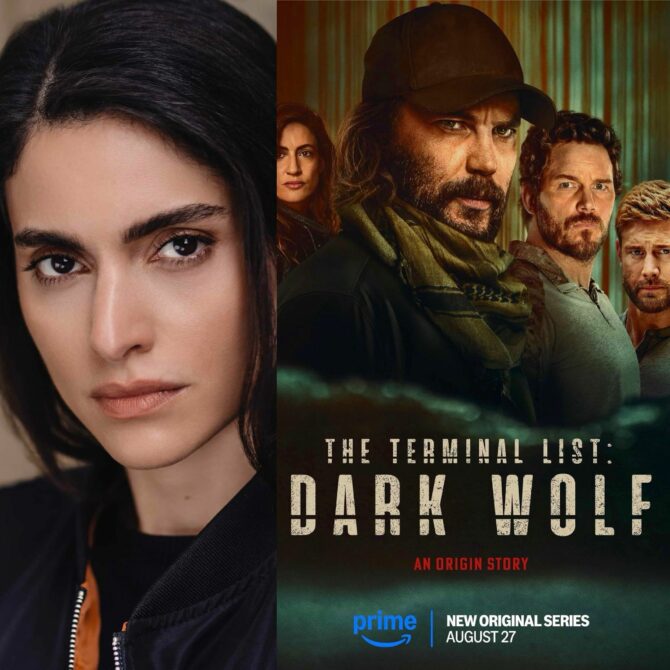 Our client, RAHA RAHBARI plays her recurring role as ‘Nasrin Rahimi’ in the upcoming series THE TERMINAL LIST: DARK WOLF. Streaming on Amazon prime from the 27th August.